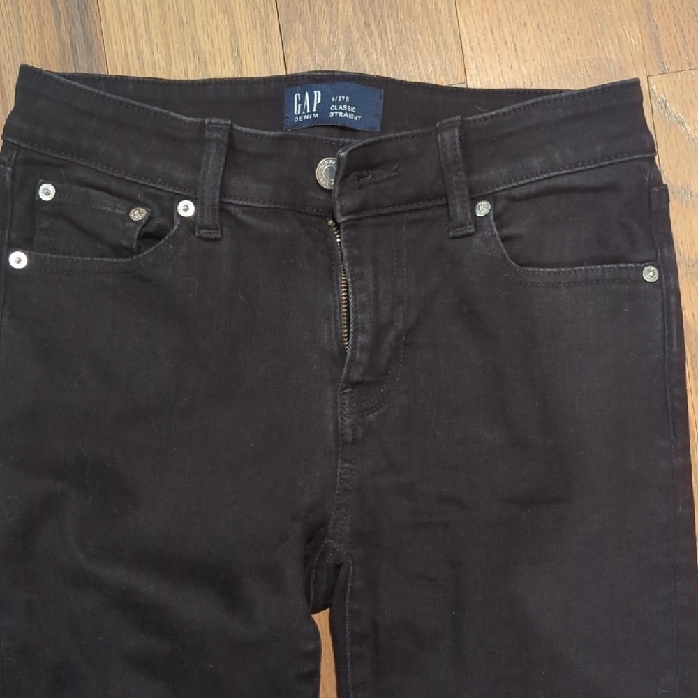 GAP Black Straight Leg Jeans - Picture 4 of 6